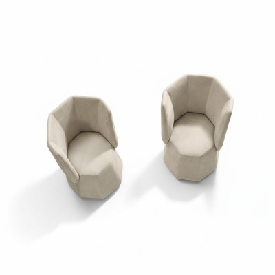 Design Poltrona di lusso monoposto moderna con schienale in tessuto 1 posti mobili monoposto Prianera