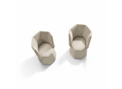 Design Poltrona di lusso monoposto moderna con schienale in tessuto 1 posti mobili monoposto Prianera