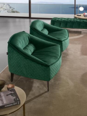 Set di mobili di lusso 2 pezzi divano moderno e poltrona 3+1 posti