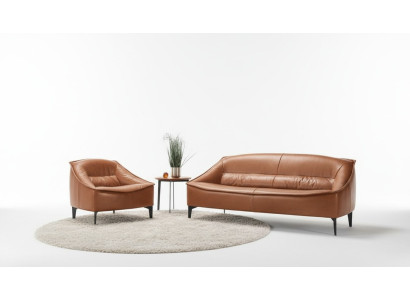 Set di mobili di lusso 2 pezzi divano moderno e poltrona 3+1 posti