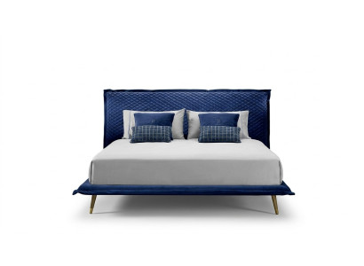 Letto matrimoniale Letti Struttura letto Letto Legno Camera da letto Blu Classico Prianera Nuovo