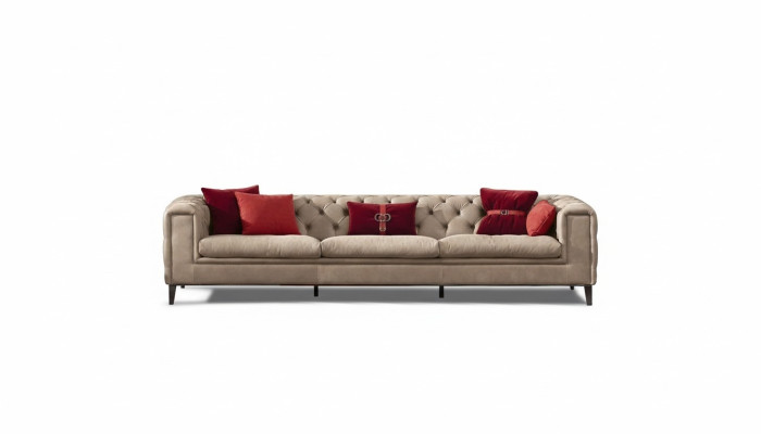 Divano 4 posti Divani in pelle di lusso Designer di lusso Nuovo divano Chesterfield di lusso Nuovo