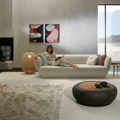 Divano di lusso a tre posti bianco, divano a 3 posti design moderno mobili design divani.