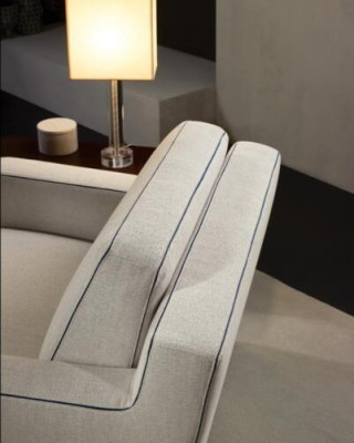 Poltrona 1 posto in tessuto Lounge di lusso Prianera Nuova Poltrona Design Poltrona Moderna Nuova