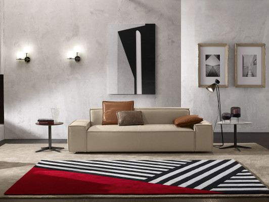 Set di divani di lusso: divani poltrone 311 posti design moderno beige.