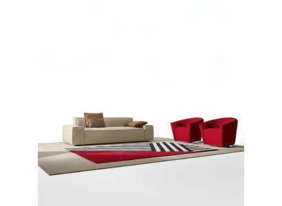 Set di divani di lusso: divani poltrone 311 posti design moderno beige.