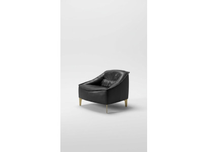 Poltrona Imbottita Design Moderno in Pelle Relax Poltrona Lounge di Lusso Soggiorno