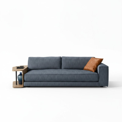 Divani Mobili da camera Tre posti Design Divano letto a tre posti Divano imbottito Blu Prianera