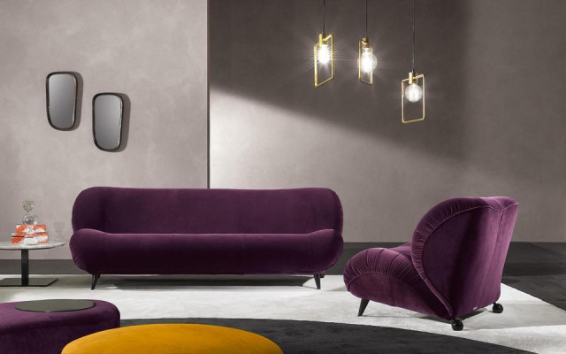Prianera divano di lusso a tre posti Tessuto di seduta in stile design Divano arredamento Tessuto Nuovo