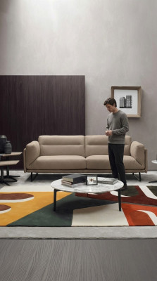 Divano a tre posti di lusso divani a tre posti Mobili moderni Divano beige