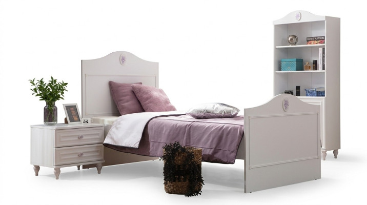 Letto per ragazzi Letto per bambini Design per bambini Moderno Bianco Letto Camera dei bambini Nuovo
