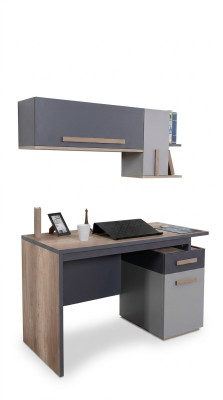 Scrivania Moderna Tavolo Scaffale da Parete Legno Arredamento per Camera da Letto Giovanile Bambino Design