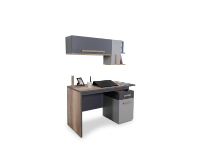 Scrivania Moderna Tavolo Scaffale da Parete Legno Arredamento per Camera da Letto Giovanile Bambino Design
