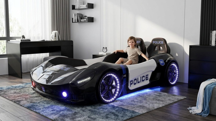 Auto da corsa Letto Materasso Letto per bambini Letto per bambini Mobili per bambini