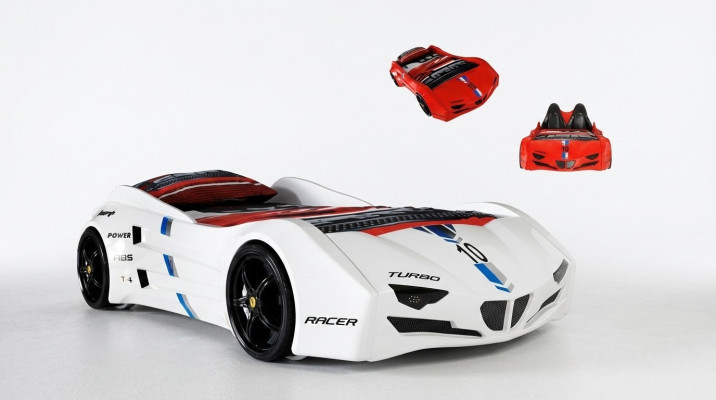Auto da corsa Letto con materasso Letto per bambini Cameretta Arredi Mobili Nuovo