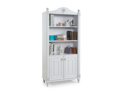 Scaffale per libri libreria stanza per ragazzi in legno mobili scaffali bianchi.