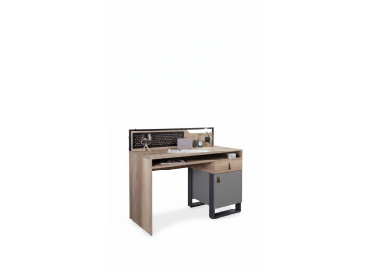 Scrivania marrone tavolo camera da letto stanza dei giovani mobili in legno 131x63x109cm
