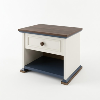 Design Mobili Moderni Comodino per Bambini Camera da Letto Bianco Legno