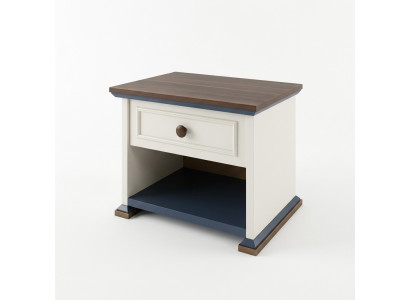 Design Mobili Moderni Comodino per Bambini Camera da Letto Bianco Legno