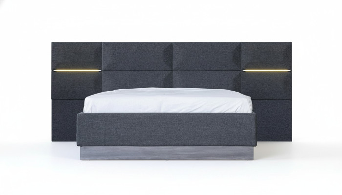 Letto Imbottito Design Materiale Legno Letti Doppi Hotel Nuovi Moderni