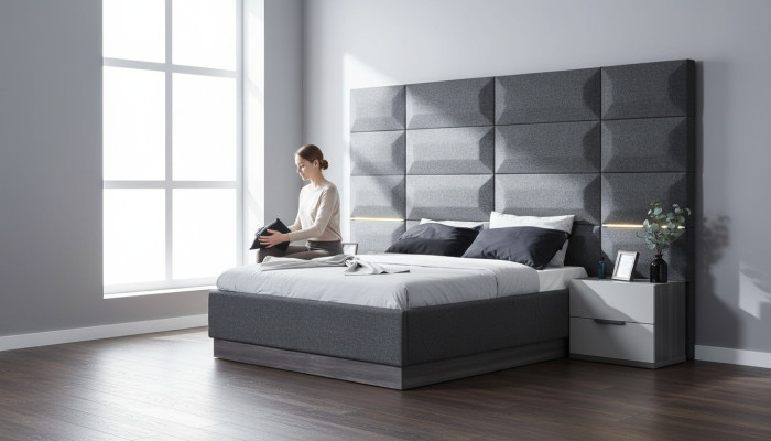 Letto Letto matrimoniale Letti Mobili Arredamento Nuovo Design mobili Lucido Camera da letto