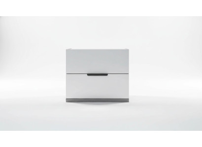 Comodino di lusso in legno bianco antico 2 comodini da tavolo set in legno 61x45x52cm