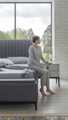 Console di design 2x Comodini Tavoli aggiuntivi Camera da letto Legno Console Nuove