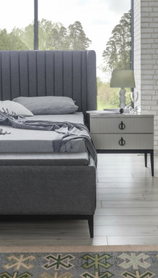 Console di design 2x Comodini Tavoli aggiuntivi Camera da letto Legno Console Nuove