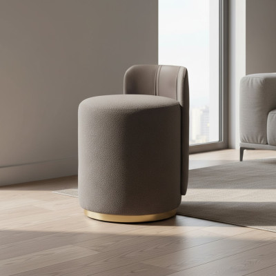 Design poltrona Di lusso Pouf Tavolino da toeletta Sgabello Sedia imbottita Tavolino