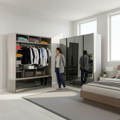 Armadio Armadio vetrina Vetrina Camera da letto Legno Armadi moderni Mobili Nuovi