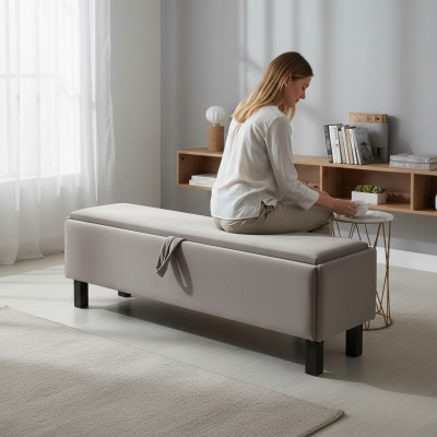 Poggiapiedi Panca Cassapanca con vano da letto Panche panca imbottita Mobili Nuovi  Poggiapiedi Panca Cassapanca con vano letto Panche imbottite Nuovi mobili