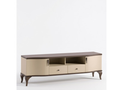 estetico mobile TV in legno in tonalità beige