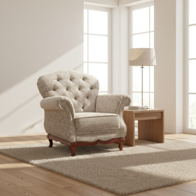 Chesterfield poltrona divano singolo poltrona divano imbottito sedili tessuto stoffa