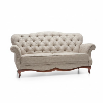 Divano Chesterfield a tre posti Tessuto per imbottitura Divano in tessuto per mobili.