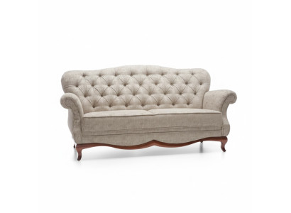 Divano Chesterfield a tre posti Tessuto per imbottitura Divano in tessuto per mobili.