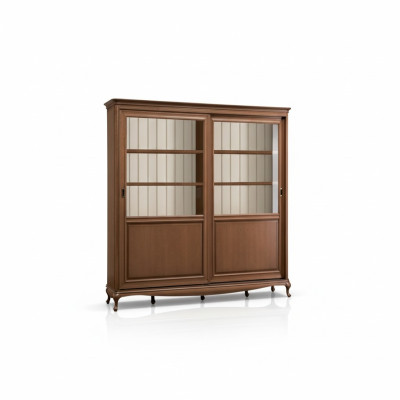 Libreria Scaffale Credenza Mobili classici Mensole Legno Vetrina Armadio