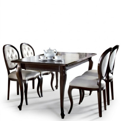 Tavolo da pranzo Mobili Soggiorno Tavoli 130x100 Tavolo marrone Tavolo in legno Legno