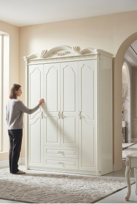 Armadio classico Armadio Bianco Armadi Camera da letto Legno Nuovo