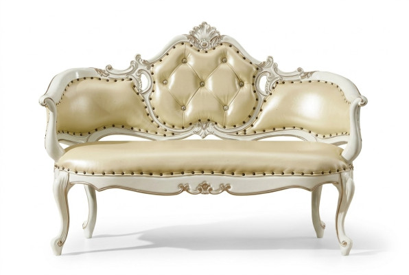 Banca Chesterfield Divano imbottito Divano in pelle Panchina reale Divano