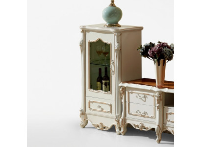Vetrina armadio di lusso in legno stile bianco vetro nuovo armadi vetrina