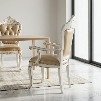 Sedia da pranzo classica Camera Barocca Poltrone Design Sedie