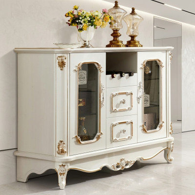 Classico mobiletto credenza con vetrina comò mobile vetrina armadio stile barocco