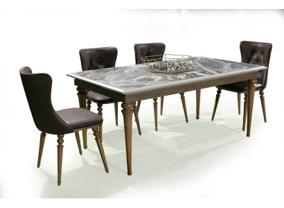 Tavolo da pranzo in legno 180x100 sala da pranzo marrone Tavoli Tavoli Mobili Nuovo