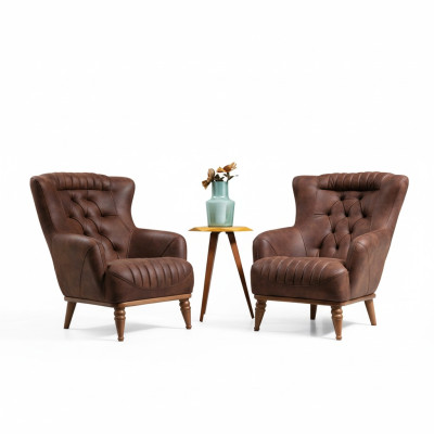 Mobili di lusso Design Poltrona Design Moderna Poltrona Marrone Soggiorno Nuova