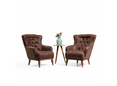 Mobili di lusso Design Poltrona Design Moderna Poltrona Marrone Soggiorno Nuova
