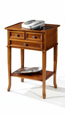 Console telefonica classica marrone tavolino tavoli tavolino tavolo mobili