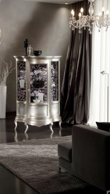 Vetrina in vetro Armadio Vetrina Soggiorno Legno Credenza Mobili di lusso Scaffale Nuovo