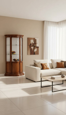 Vetrine in vetro Buffet di lusso Armadi marroni Vetrina Classico Mobili italiani