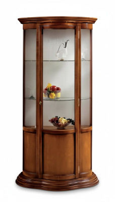 Vetrine in vetro Buffet di lusso Armadi marroni Vetrina Classico Mobili italiani