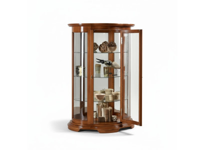 Mobile vetrina in legno di lusso con credenza, armadi design marrone mobili italiani armadio nuovo
